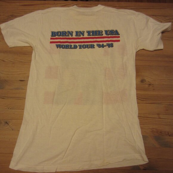 Vintage 1984 Bruce Springsteen Born In The USA World Tour T-shirt Medium - Picture 2 of 10